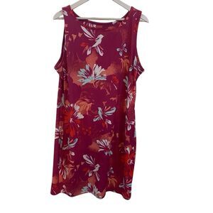 Columbia XL floral tank dress pink White size XL